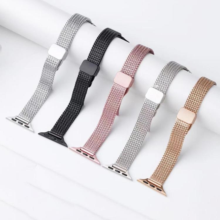 xDfind Wheat Ear Magnetic Buckle Stainless Steel Watch Band, For Apple Watch 42 / 44 / 45 / 46 / 49mm