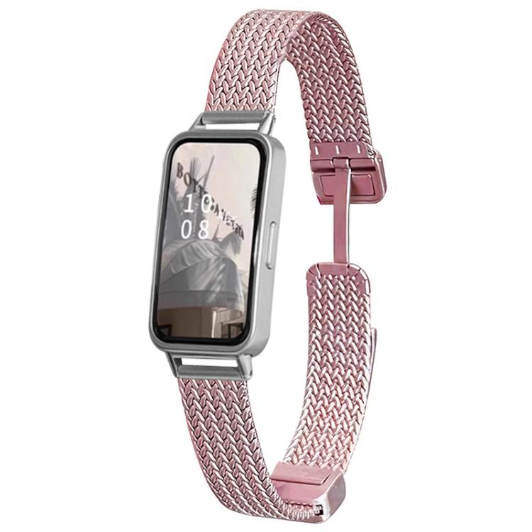 xDfind Wheat Ear Magnetic Buckle Stainless Steel Watch Band, For Huawei Band 10 / 9 / 8