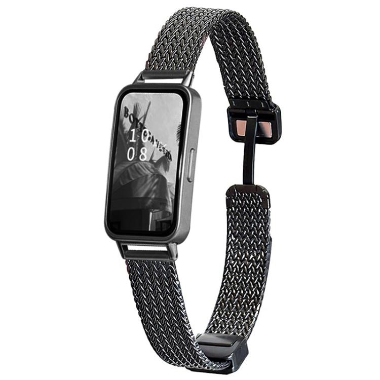xDfind Wheat Ear Magnetic Buckle Stainless Steel Watch Band, For Huawei Band 10 / 9 / 8