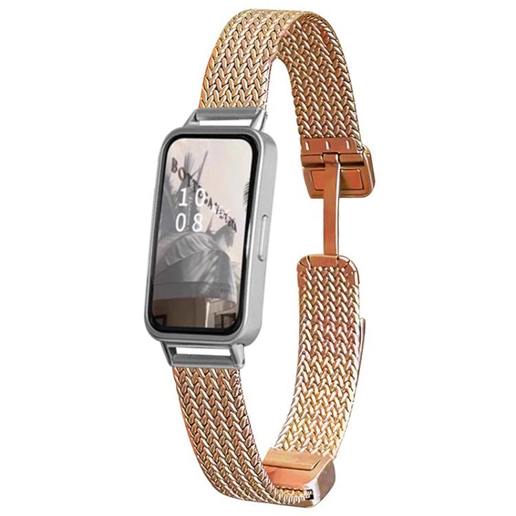 xDfind Wheat Ear Magnetic Buckle Stainless Steel Watch Band, For Huawei Band 10 / 9 / 8