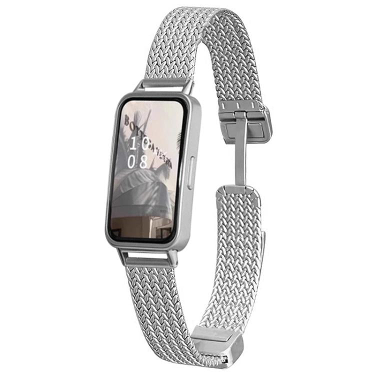 xDfind Wheat Ear Magnetic Buckle Stainless Steel Watch Band, For Huawei Band 10 / 9 / 8
