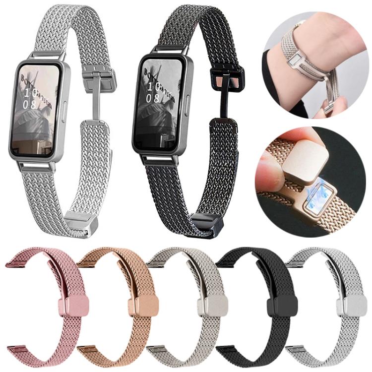 xDfind Wheat Ear Magnetic Buckle Stainless Steel Watch Band, For Huawei Watch Fit4 Pro / Fit4 / Fit3