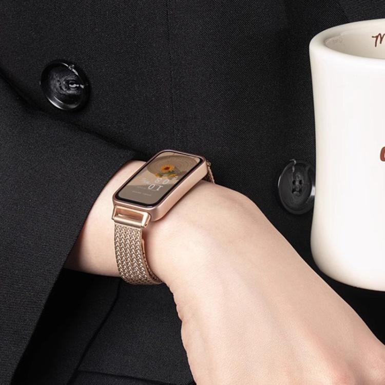 xDfind Wheat Ear Magnetic Buckle Stainless Steel Watch Band, For Huawei Watch Fit4 Pro / Fit4 / Fit3