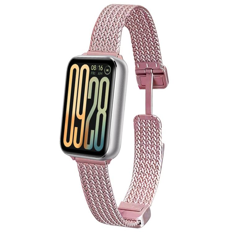 xDfind Wheat Ear Magnetic Buckle Stainless Steel Watch Band, For Xiaomi Band 9 Pro / Redmi Watch 6 / 5