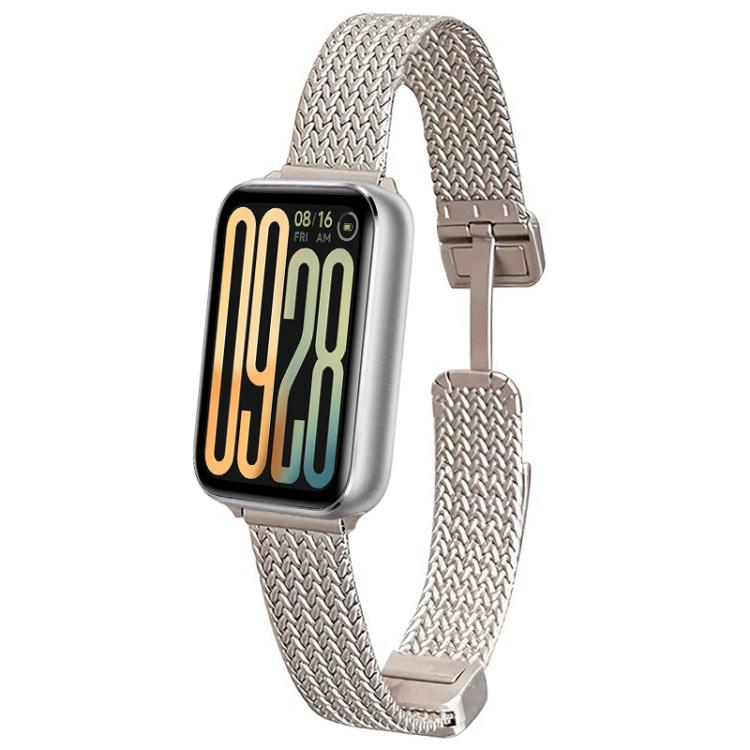 xDfind Wheat Ear Magnetic Buckle Stainless Steel Watch Band, For Xiaomi Band 10 Pro / 9 Pro / Redmi Watch 6