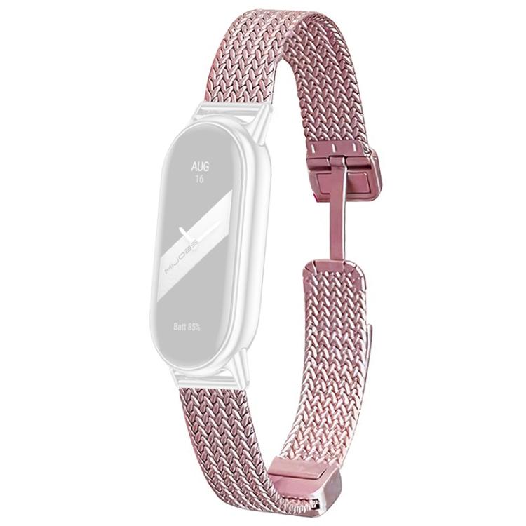 xDfind Wheat Ear Magnetic Buckle Stainless Steel Watch Band, For Xiaomi Smart Band 10 / 9 / 8 NFC