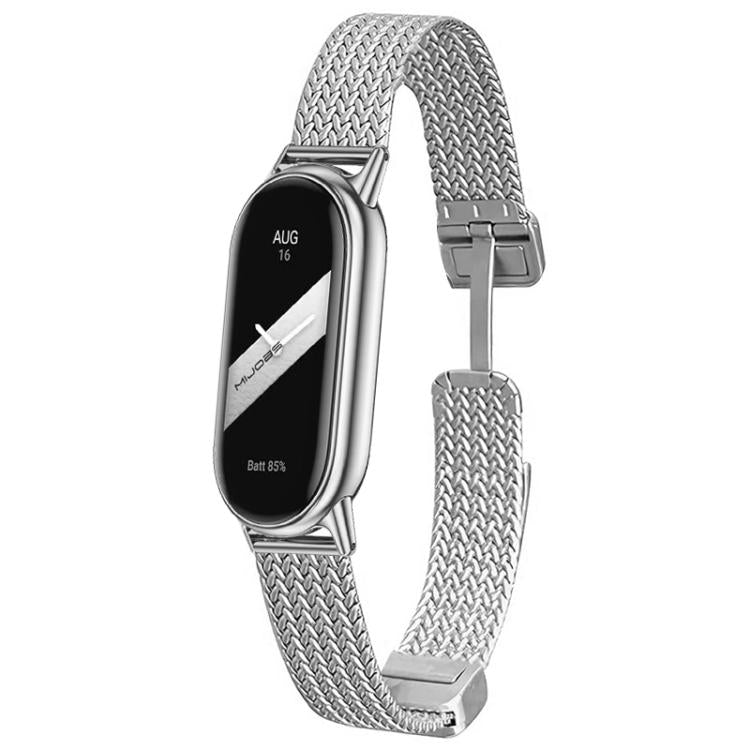 xDfind Wheat Ear Magnetic Buckle Stainless Steel Watch Band, For Xiaomi Smart Band 10 / 9 / 8 NFC