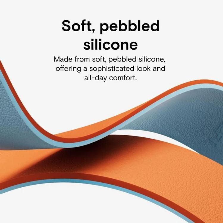 xDfind Color-blocking Litchi Texture Magnetic Silicone Watch Band, For Apple Watch 42 / 44 / 45 / 46 / 49mm