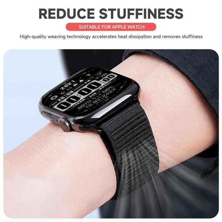 xDfind Two-section Mountain Pattern Nylon Watch Band, For Apple Watch 42 / 44 / 45 / 46 / 49mm