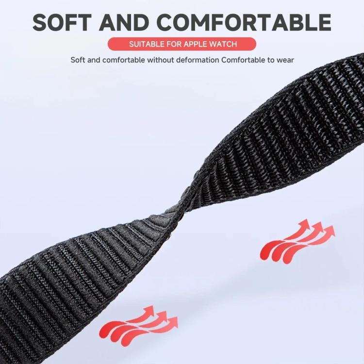 xDfind Two-section Mountain Pattern Nylon Watch Band, For Apple Watch 42 / 44 / 45 / 46 / 49mm