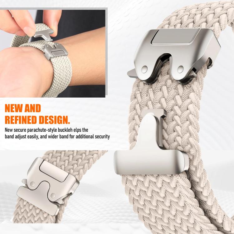 xDfind Parachute Buckle Woven Nylon Loop Watch Band, For Samsung Galaxy Watch8 / Watch8 Classic