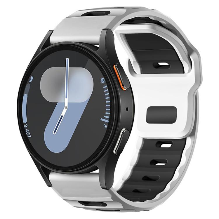 xDfind Flat-head Dual-color Silicone Watch Band, 20mm