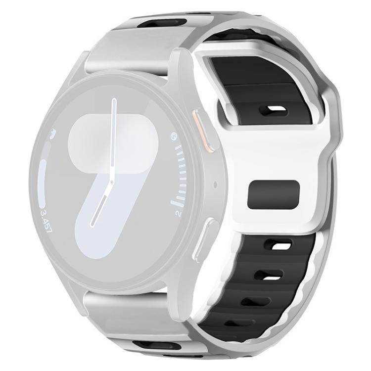 xDfind Flat-head Dual-color Silicone Watch Band, 20mm
