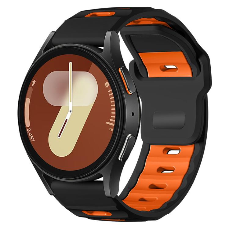 xDfind Flat-head Dual-color Silicone Watch Band, 20mm