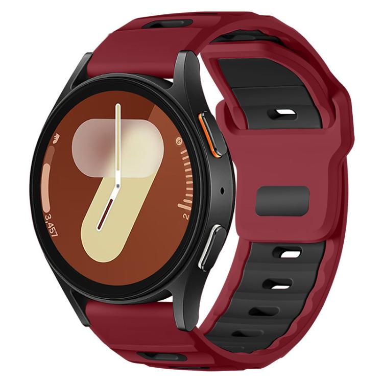 xDfind Flat-head Dual-color Silicone Watch Band, 20mm