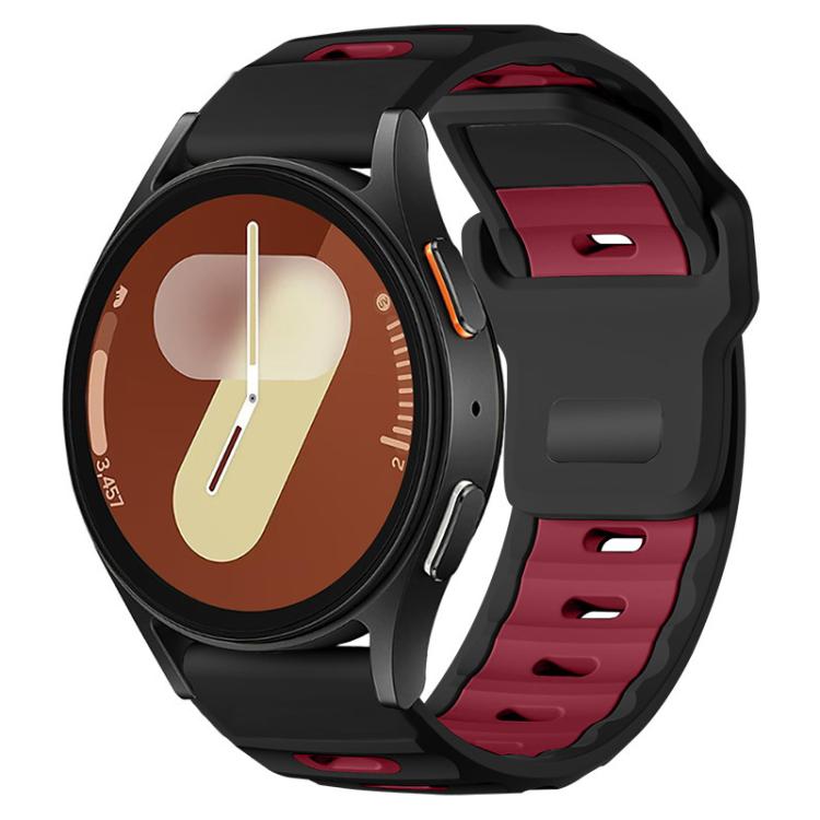 xDfind Flat-head Dual-color Silicone Watch Band, 20mm