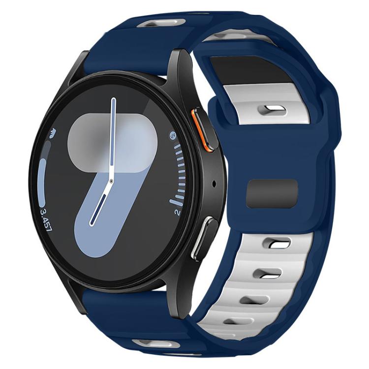 xDfind Flat-head Dual-color Silicone Watch Band, 20mm