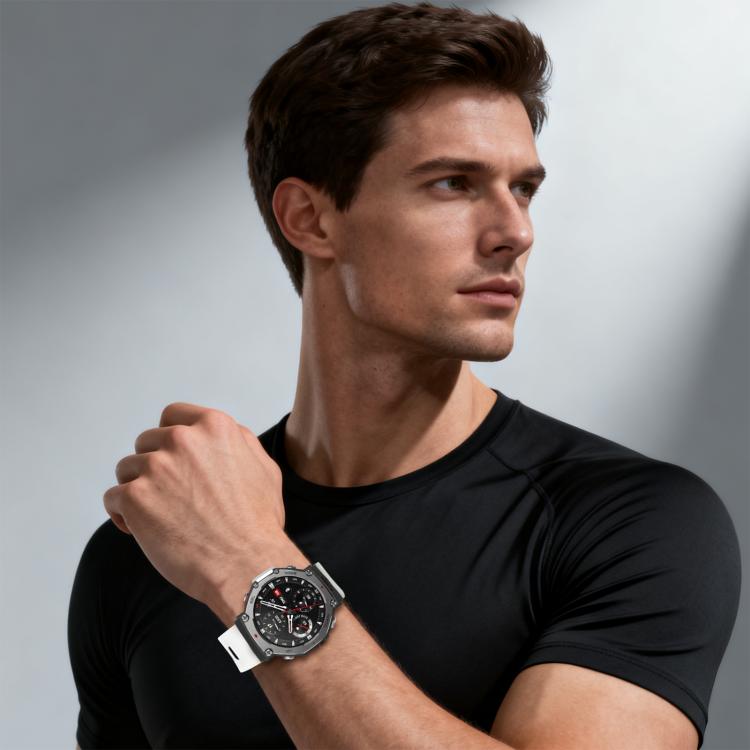 xDfind Flat-head Dual-color Silicone Watch Band, For Amazfit T-Rex 3