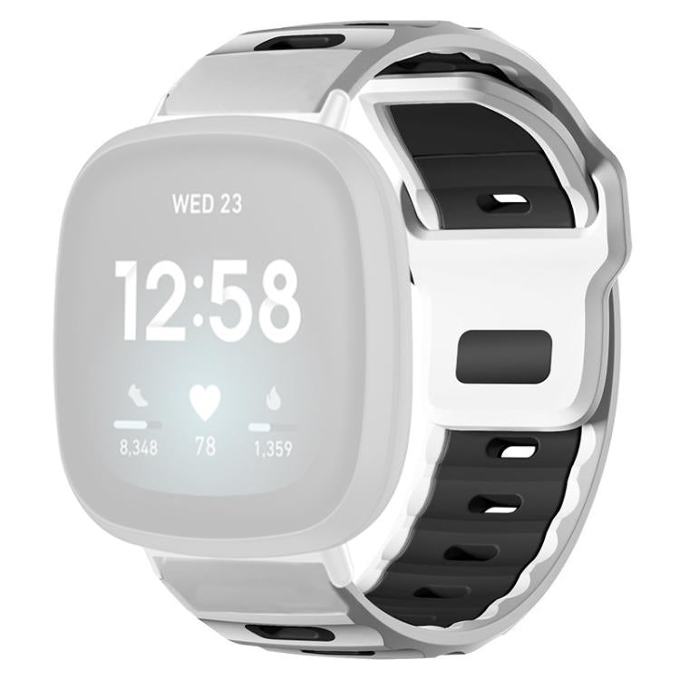 xDfind Flat-head Dual-color Silicone Watch Band, For Fitbit Versa 4 / 3 / Sense2 / 1