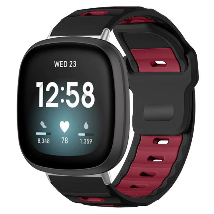 xDfind Flat-head Dual-color Silicone Watch Band, For Fitbit Versa 4 / 3 / Sense2 / 1