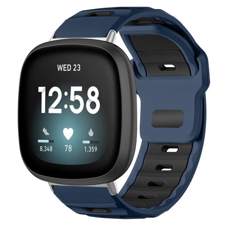 xDfind Flat-head Dual-color Silicone Watch Band, For Fitbit Versa 4 / 3 / Sense2 / 1