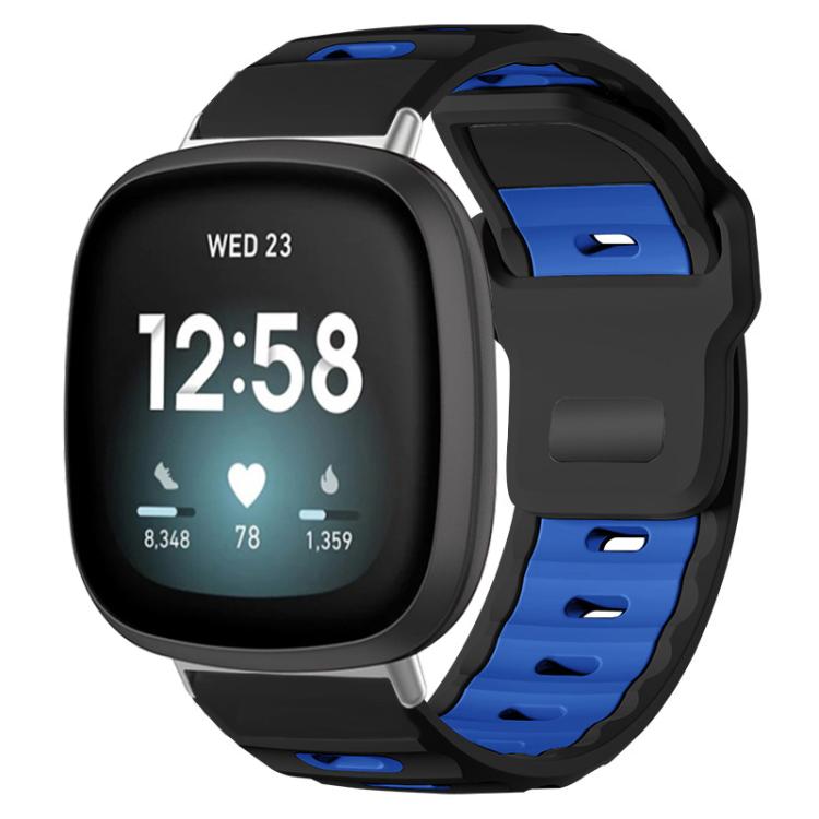 xDfind Flat-head Dual-color Silicone Watch Band, For Fitbit Versa 4 / 3 / Sense2 / 1