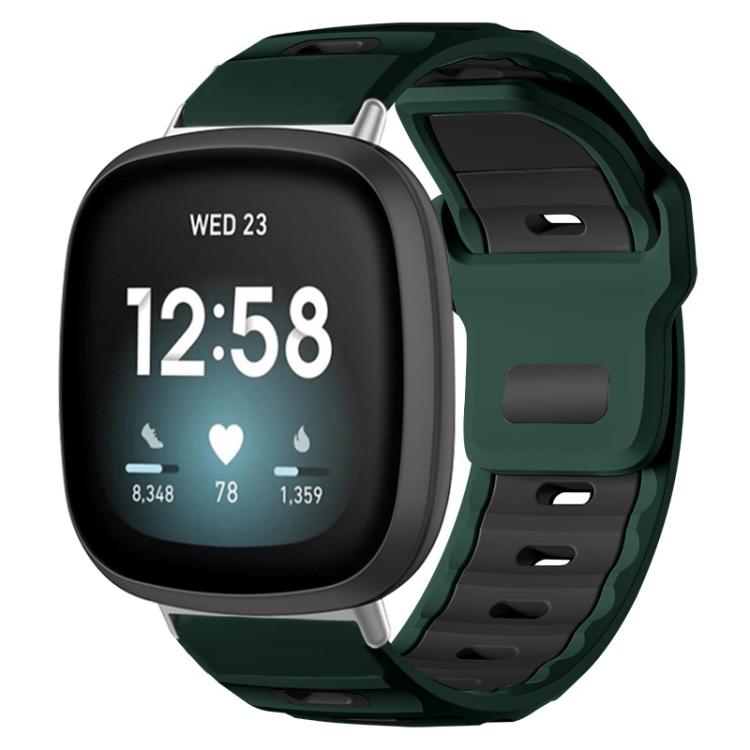 xDfind Flat-head Dual-color Silicone Watch Band, For Fitbit Versa 4 / 3 / Sense2 / 1