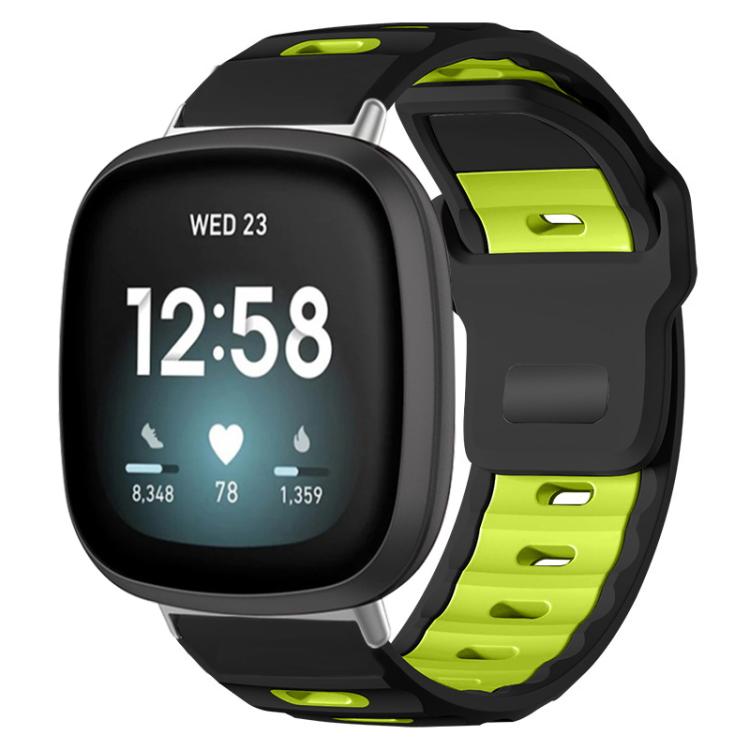 xDfind Flat-head Dual-color Silicone Watch Band, For Fitbit Versa 4 / 3 / Sense2 / 1