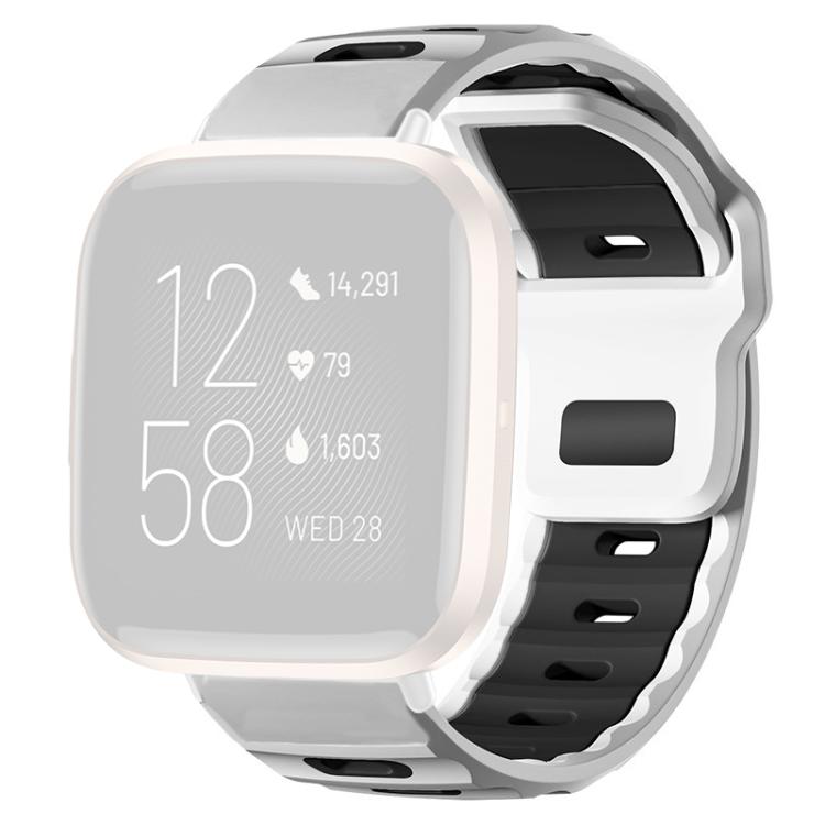 xDfind Flat-head Dual-color Silicone Watch Band, For Fitbit Versa 2/Versa/Versa Lite/Blaze