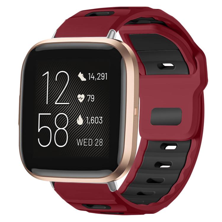 xDfind Flat-head Dual-color Silicone Watch Band, For Fitbit Versa 2/Versa/Versa Lite/Blaze