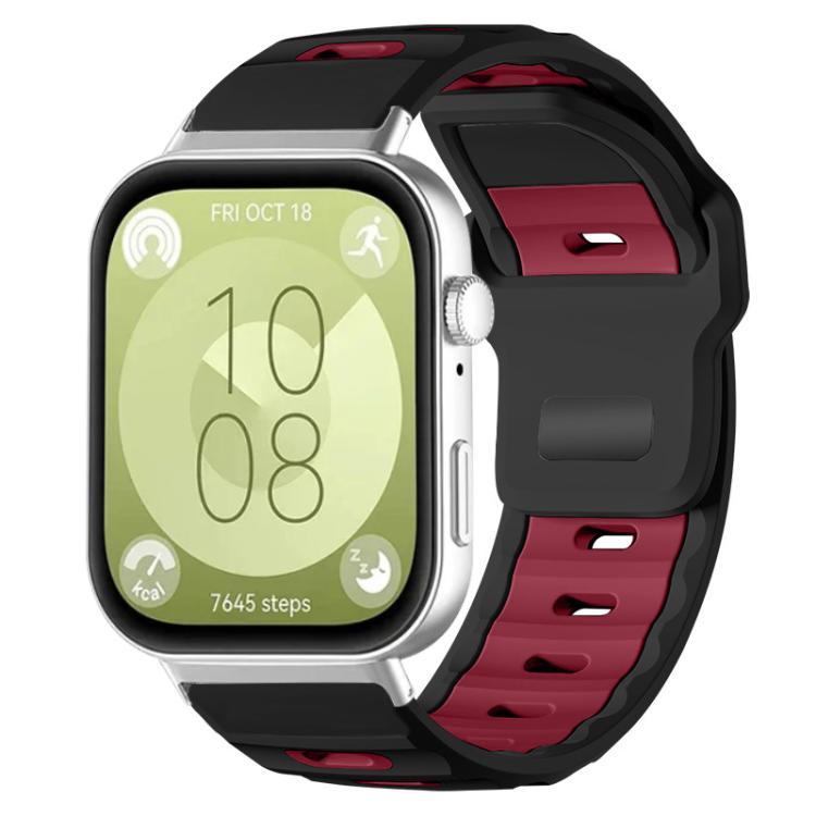 xDfind Flat-head Dual-color Silicone Watch Band, For Huawei Watch Fit4 Pro / Fit4 / Fit3
