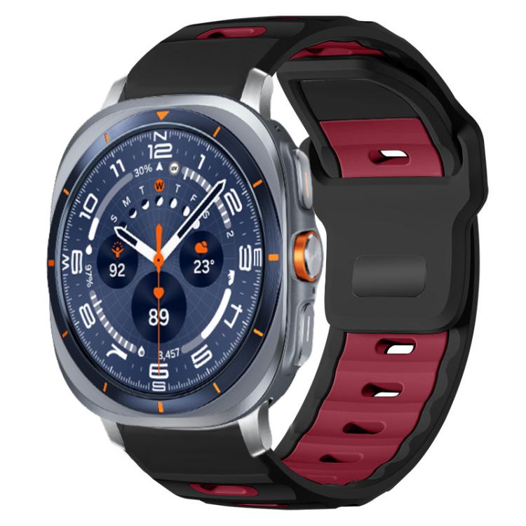 xDfind Flat-head Dual-color Silicone Watch Band, For Samsung Galaxy Watch Ultra / Ultra 2025