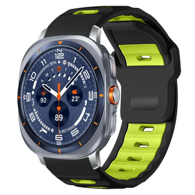 xDfind Flat-head Dual-color Silicone Watch Band, For Samsung Galaxy Watch Ultra / Ultra 2025