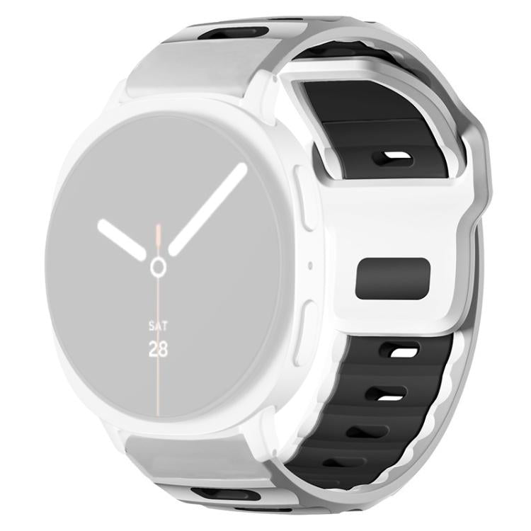 xDfind Flat-head Dual-color Silicone Watch Band, For Samsung Galaxy Watch8 / Watch8 Classic