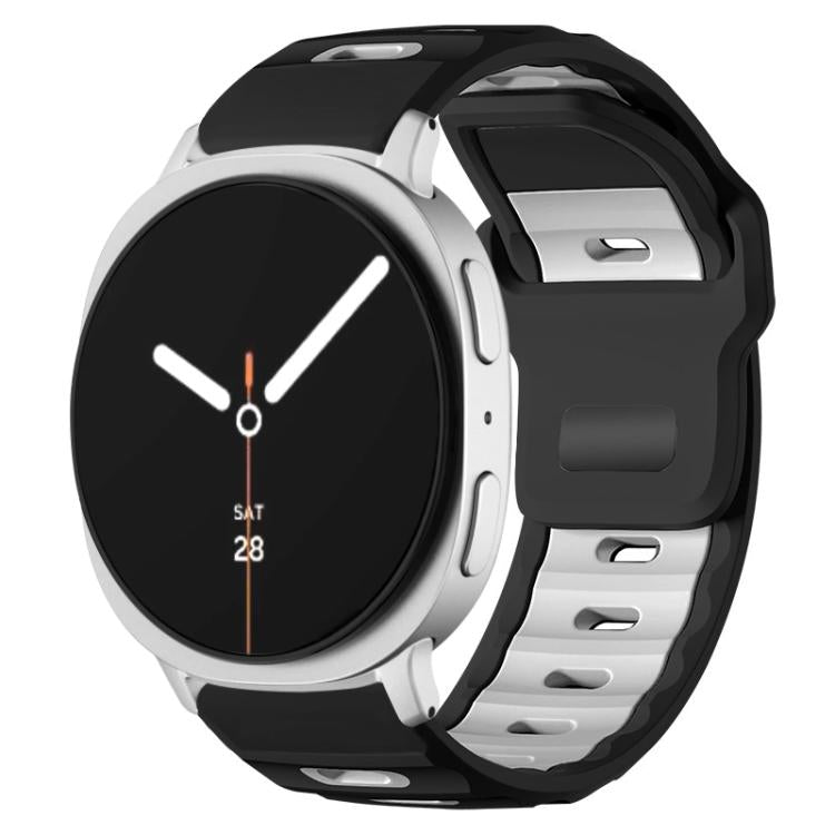 xDfind Flat-head Dual-color Silicone Watch Band, For Samsung Galaxy Watch8 / Watch8 Classic