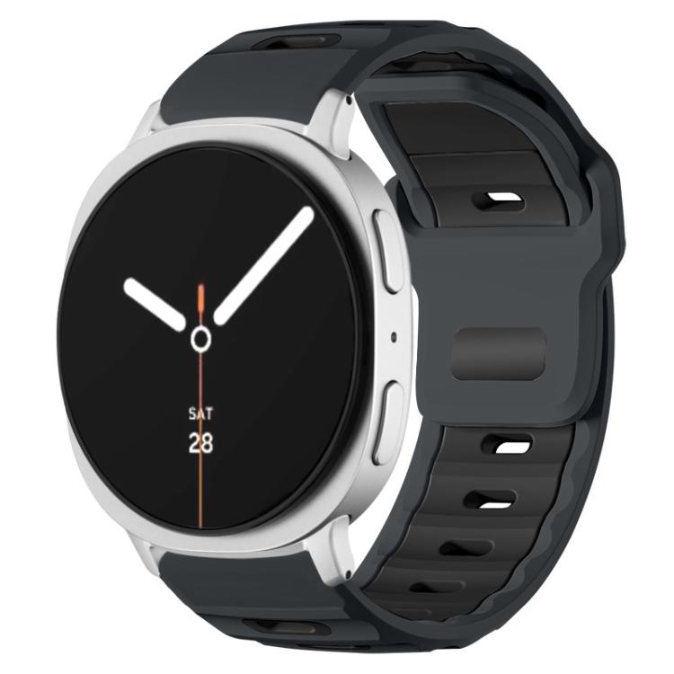 xDfind Flat-head Dual-color Silicone Watch Band, For Samsung Galaxy Watch8 / Watch8 Classic