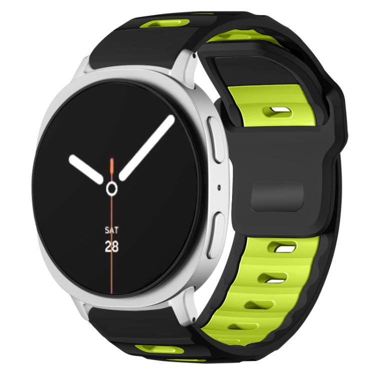 xDfind Flat-head Dual-color Silicone Watch Band, For Samsung Galaxy Watch8 / Watch8 Classic