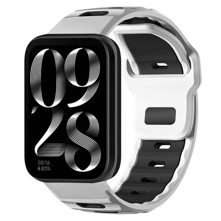 xDfind Flat-head Dual-color Silicone Watch Band, For Xiaomi Band 10 Pro / 9 Pro / Redmi Watch 6