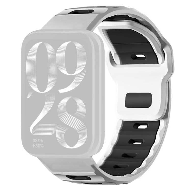 xDfind Flat-head Dual-color Silicone Watch Band, For Xiaomi Band 10 Pro / 9 Pro / Redmi Watch 6