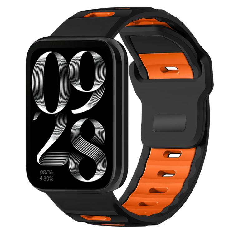 xDfind Flat-head Dual-color Silicone Watch Band, For Xiaomi Band 9 Pro / Redmi Watch 6 / 5