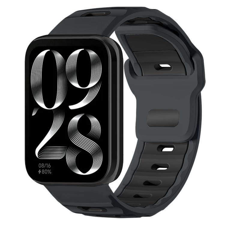 xDfind Flat-head Dual-color Silicone Watch Band, For Xiaomi Band 9 Pro / Redmi Watch 6 / 5