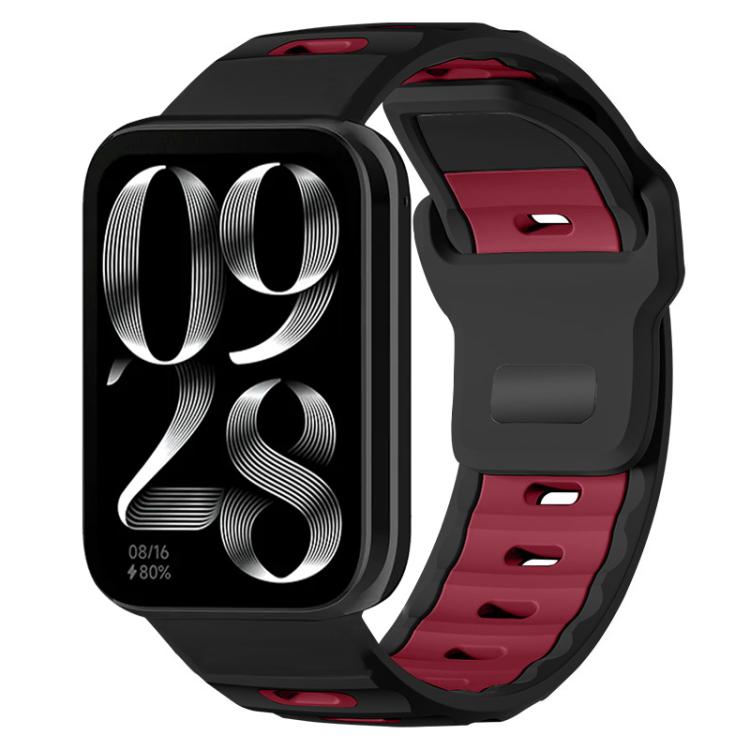 xDfind Flat-head Dual-color Silicone Watch Band, For Xiaomi Band 9 Pro / Redmi Watch 6 / 5