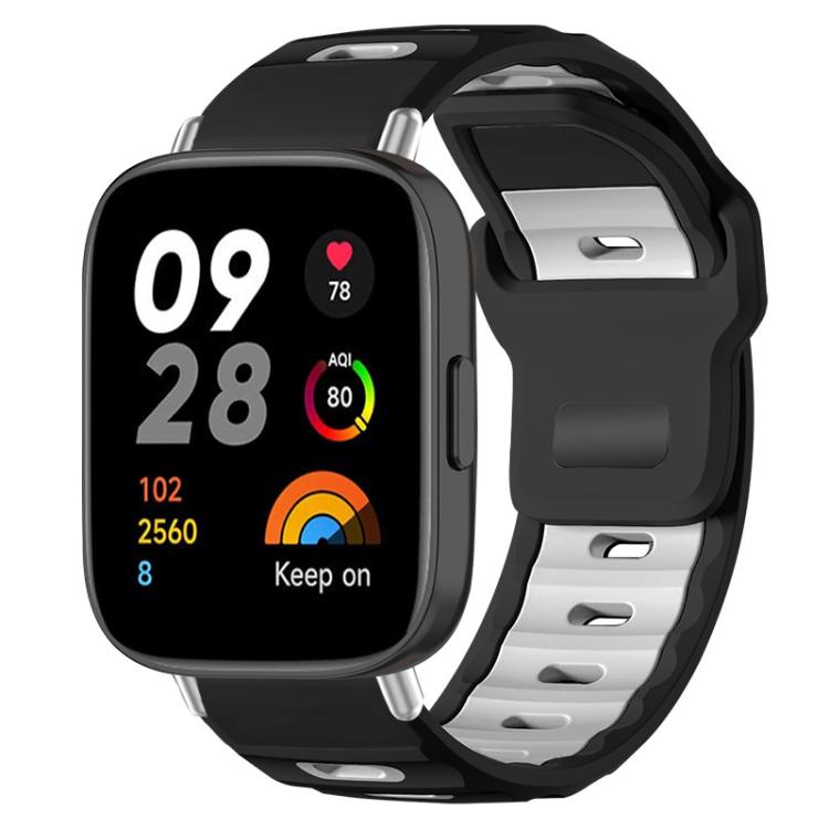xDfind Flat-head Dual-color Silicone Watch Band, For Redmi Watch 3