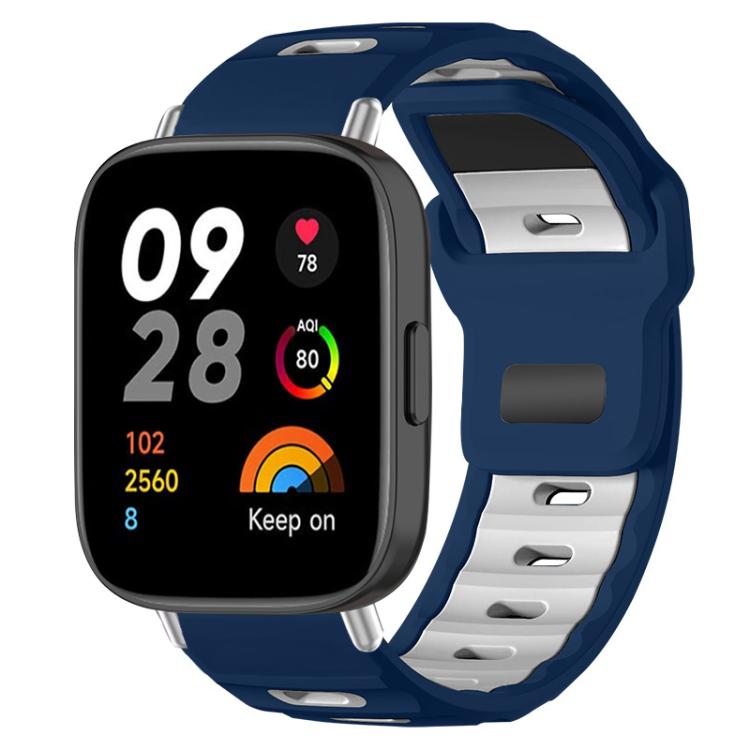 xDfind Flat-head Dual-color Silicone Watch Band, For Redmi Watch 3