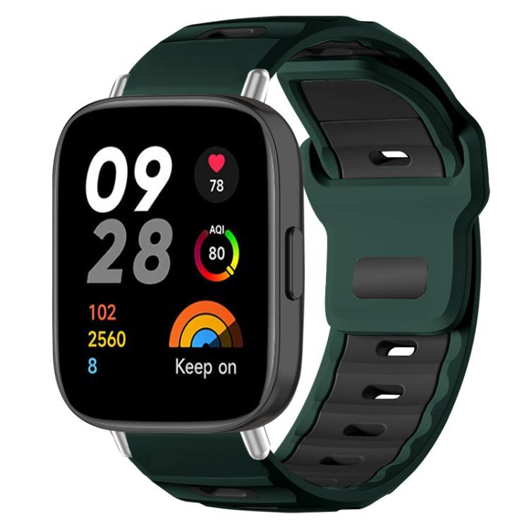 xDfind Flat-head Dual-color Silicone Watch Band, For Redmi Watch 3