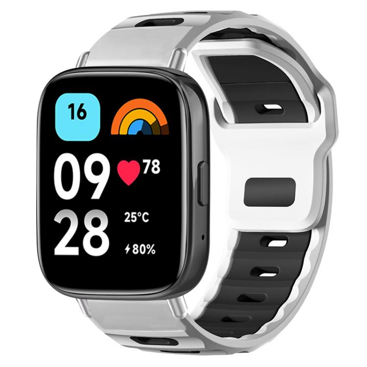 xDfind Flat-head Dual-color Silicone Watch Band, For Redmi Watch 3 Active / Watch 3 Lite