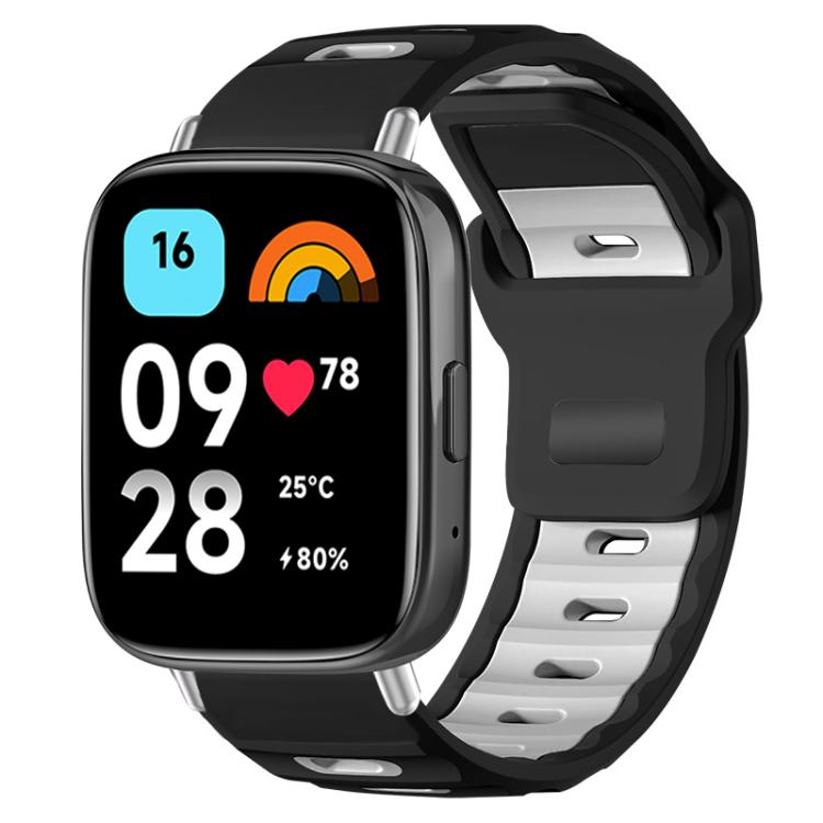 xDfind Flat-head Dual-color Silicone Watch Band, For Redmi Watch 3 Active / Watch 3 Lite