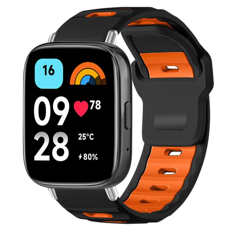 xDfind Flat-head Dual-color Silicone Watch Band, For Redmi Watch 3 Active / Watch 3 Lite