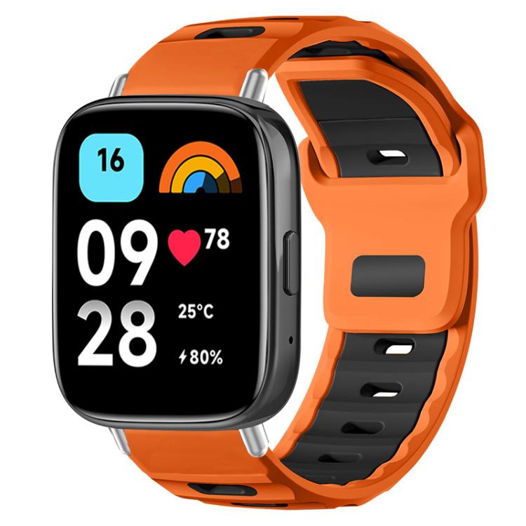 xDfind Flat-head Dual-color Silicone Watch Band, For Redmi Watch 3 Active / Watch 3 Lite