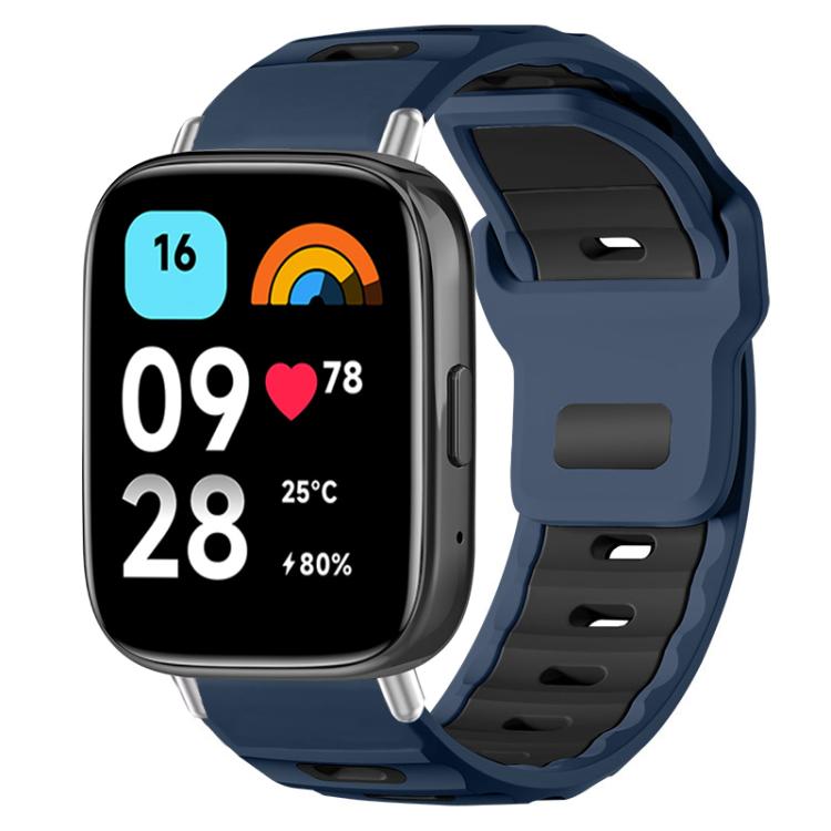 xDfind Flat-head Dual-color Silicone Watch Band, For Redmi Watch 3 Active / Watch 3 Lite